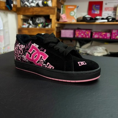 Negro / Fucsia - Zapatillas DC Court Graffik SE