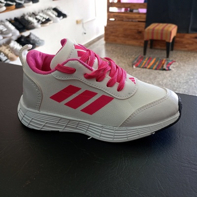 Blanco / Fucsia - Zapatillas adidas Nitro Infantiles