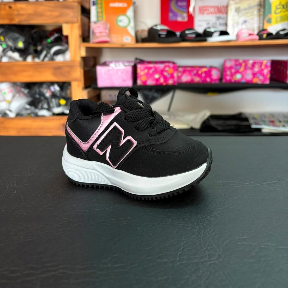 Negro / Rosa - Zapatillas New Balance 574 Sport Infantiles