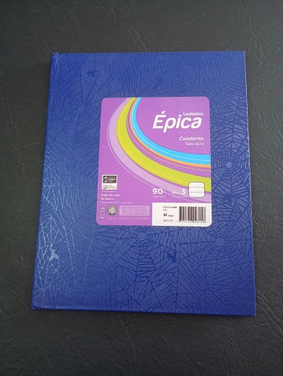 Azul - Cuadernos Tapa Dura Ledesma Épica N°3 90 Hojas